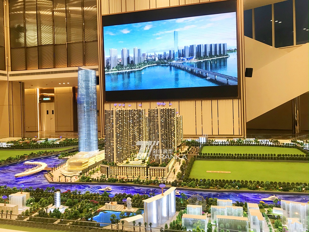 馬來西亞富力公主灣房地產售樓沙盤建筑模型案例