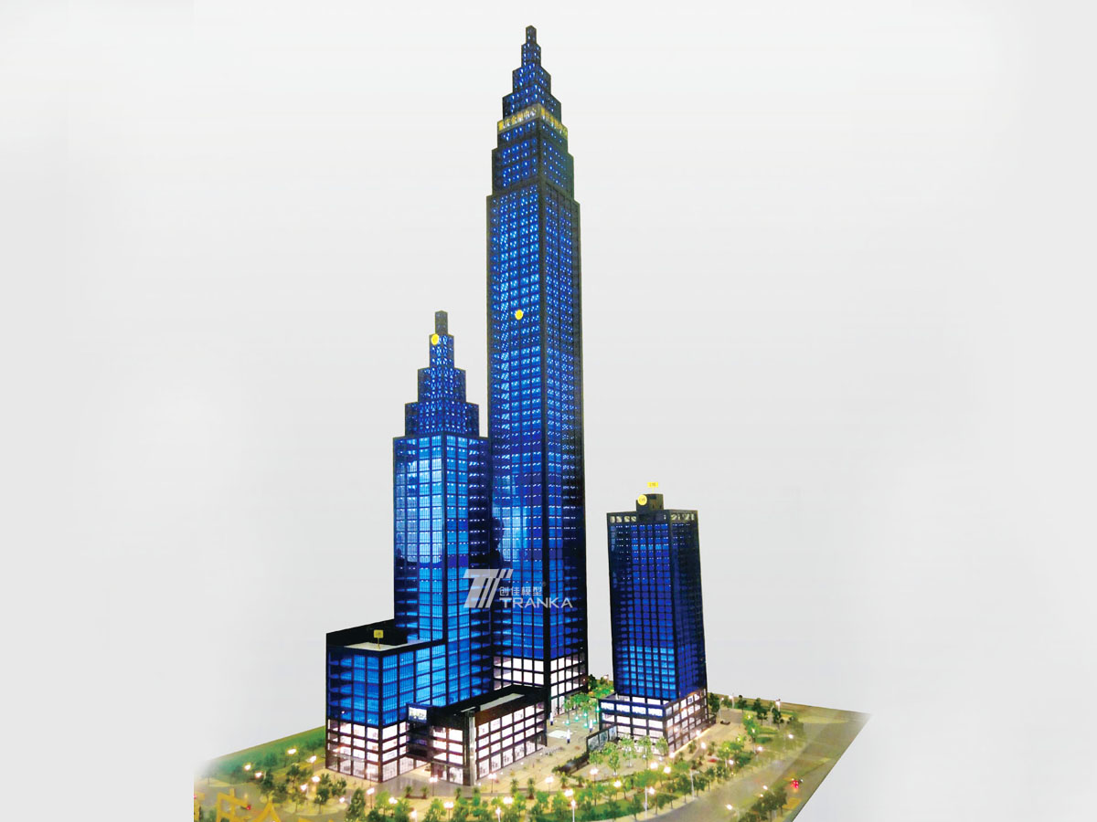 重慶金融中心單體建筑模型沙盤案例