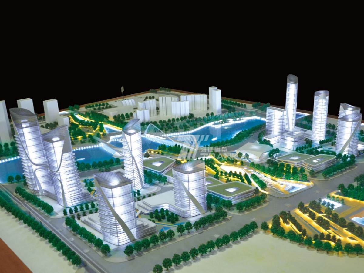 廣州南沙新區蕉門河中心區模型案例